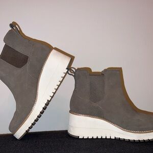 Cole Haan Grey Suede Boots